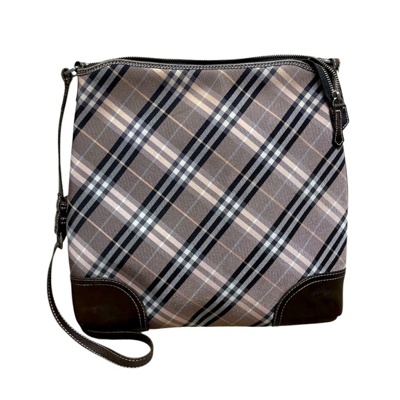 Burberry blue label peach nova check crossbody bag purse clean authentic EUC - Picture 1 of 16
